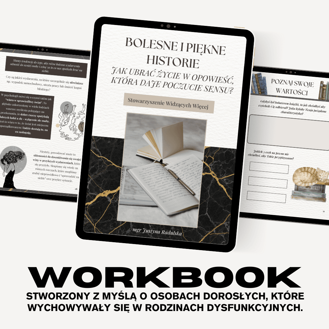 Bolesne i piękne historie - jak ubrać życie w opowieść, która daje poczucie sensu - workbook